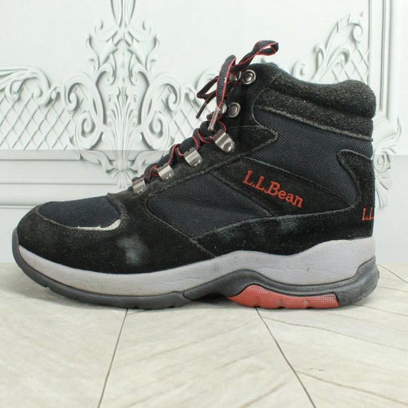 L.L. Bean Shoes - LL Bean Black Suede Primaloft Waterproof Hiking Winter Boots Size 7.5 Medium
